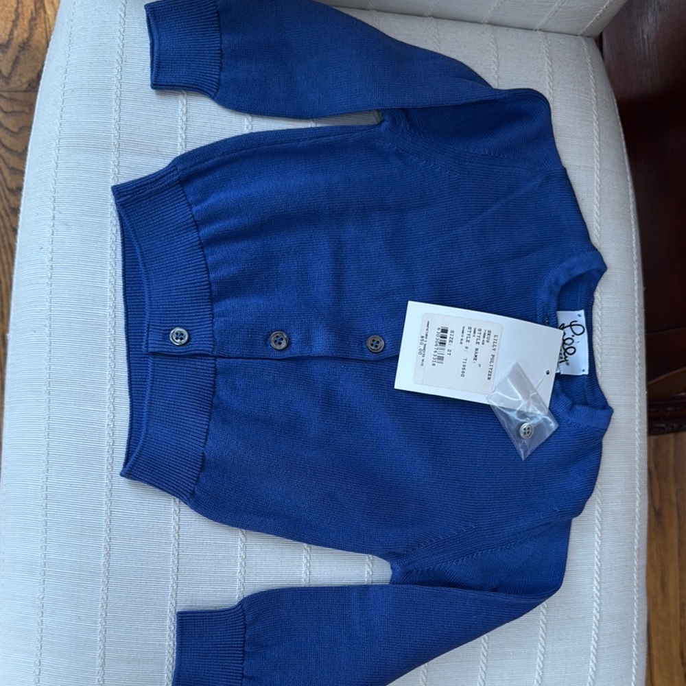 Lilly Pulitzer Blue Sweater Classic Design
